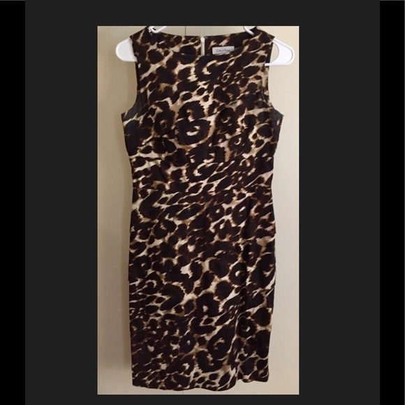 Calvin Klein Dresses & Skirts - Calvin Klein leopard dress